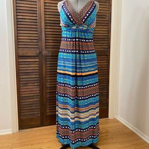 Metaphor multi color maxi dress. Size Medium.